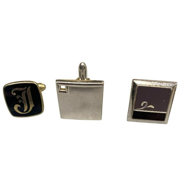 Mismatched Vintage Cufflinks Set Of 5 - Picture 2 of 4